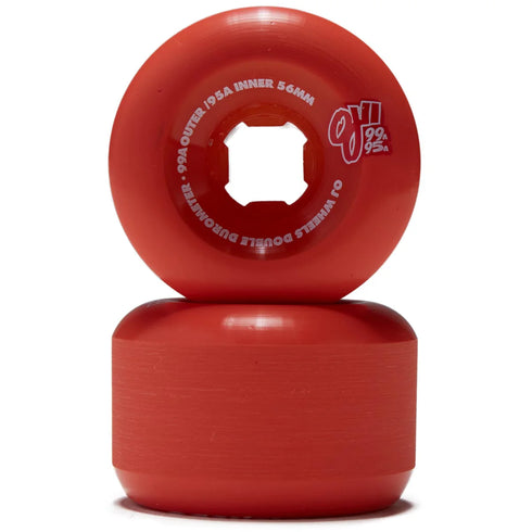 OJ - Double Duro Red 99a/95a Wheels (56mm)